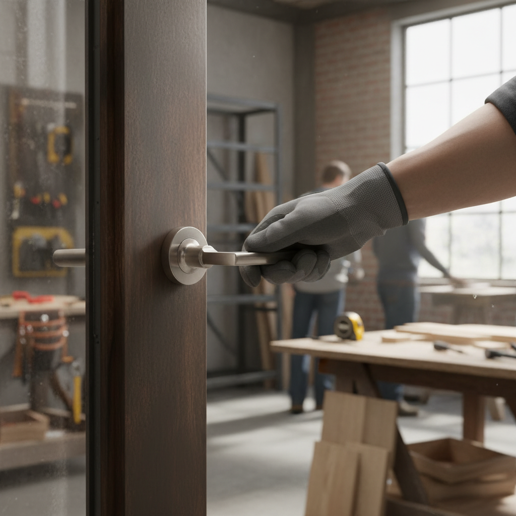 Premium Lever Handle on Concealed Fix Round Rose - Ergonomic Design for Office and School Use