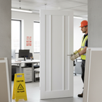 Premium Internal FD30 Fire Door with Solid Pine Core and White Primed Finish for Home Renovation