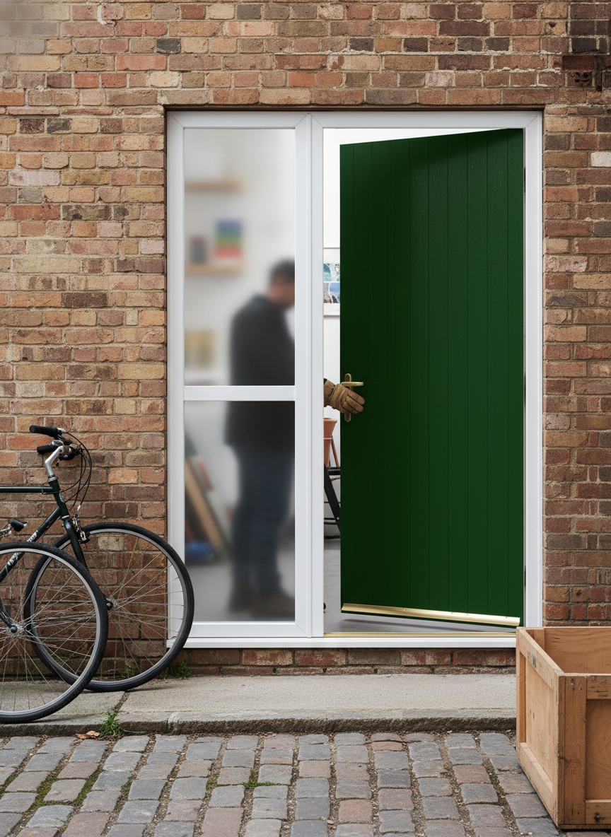 Premium Tongue and Groove External Fire Door Set with Sidelight - 30 Minute Fire Resistance and High Durability