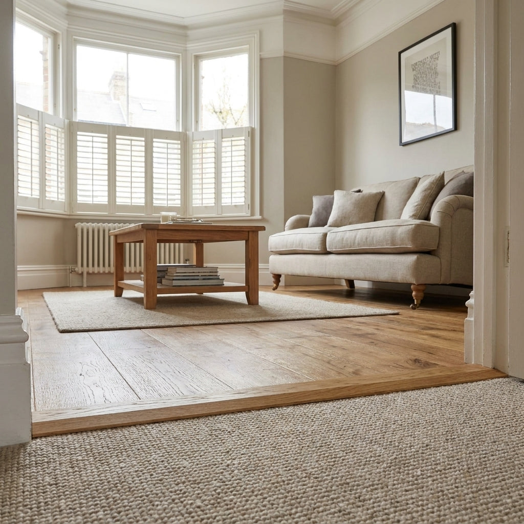 1m Dark Oak Laminate End Door Profile - Brown Finish
