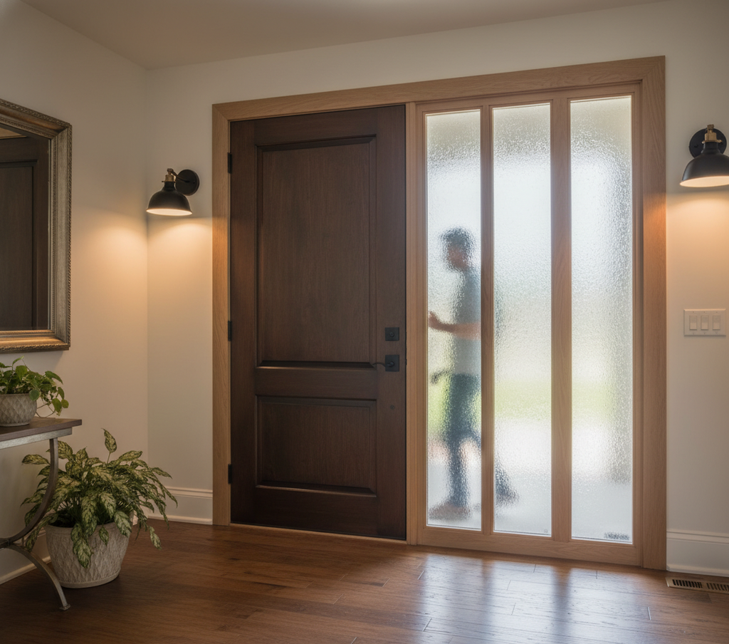 Premium Hardwood Grand Entrance Door Frame Kit for 78" External Door with Adjustable Sidelights - Complete Assembly Kit