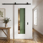 Internal Sliding Door with 1 Light Clear Glass, White Primed Finish