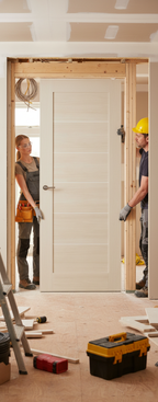 Premium Fully Finished Ivory Laminated Internal Door - Modern Design for Elegant Interiors