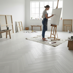 Premium 14mm Herringbone Engineered Real Wood Flooring with UV Lacquered Finish for Timeless Elegance