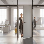 Premium Flush White Primed Interior Door with Solid Core and Fire Rated Options - High-Quality Professional Grade for Industrial and Commercial App...