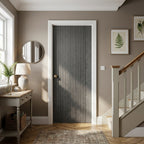 Internal Door, Fully Finished Grey Miami, Solid Engineered Core