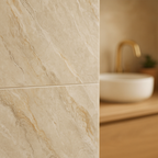 Smooth Porcelain Wall & Floor Tile in Natural Matt Finish - detail view