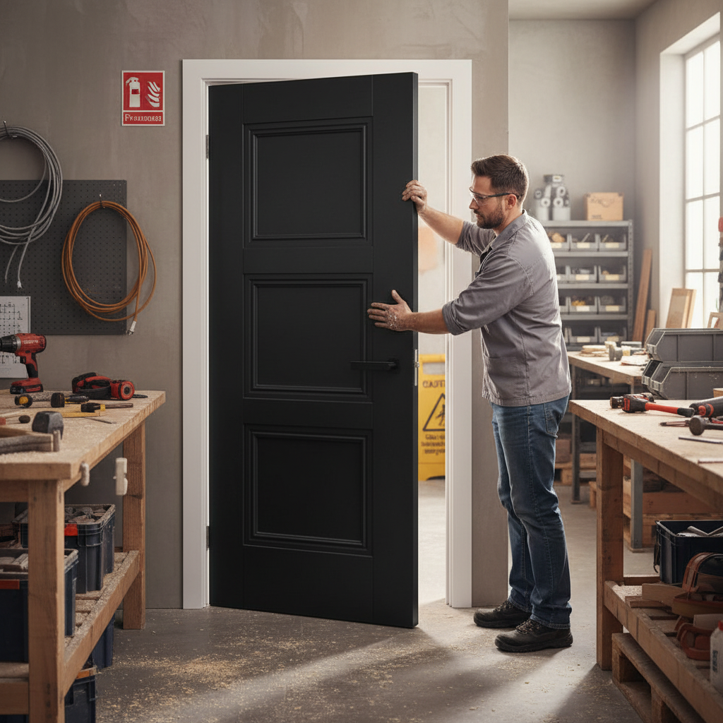 Premium Internal Fully Finished Elegance Fire Door with FD30 Certification for Enhanced Fire Safety and Sustainable Timber Construction