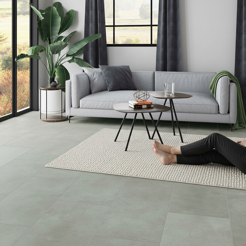Premium 5.5mm Stone Embossed UV Coated Rigid Core Vinyl Flooring with Pre-Grouted Bevel Edge for Residential and Commercial Use