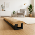 End Profile Door Bar in Washed Oak Finish - 990mm Length