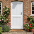 External Composite Stable Door with White Paint Finish and Solid Timber Core