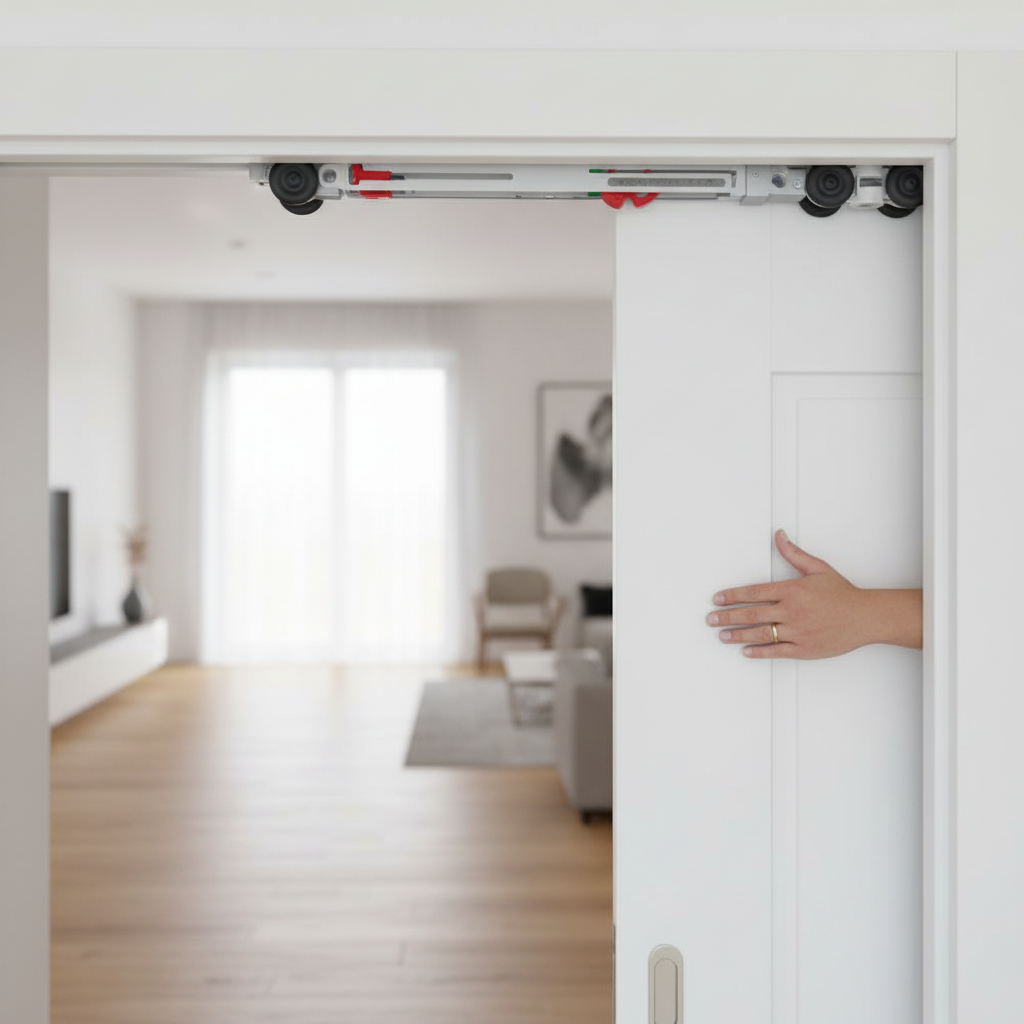 Premium 50kg Easy-Stop Soft Closing Pocket Door Kit for Seamless Internal Transitions - Image 2
