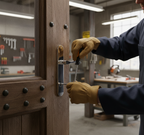 Premium Lever on Backplate with Keyhole and Bathroom Turn Options for Versatile Door Hardware Solutions