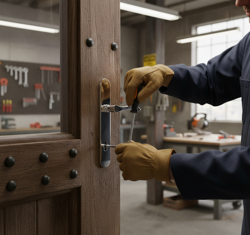 Premium Lever on Backplate with Keyhole and Bathroom Turn Options for Versatile Door Hardware Solutions