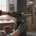 Premium Round Rose Lever Fire Rated Handle Set with Antique Bronze Finish for Enhanced Safety and Style