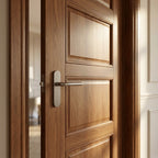 Internal Oak Door Made-to-Measure Unfinished Shaker 4 Panels - detail view