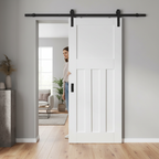 Premium Internal White Primed 1930's DX 4 Panel Sliding Door Set for Wardrobes and Cupboards - Image 2