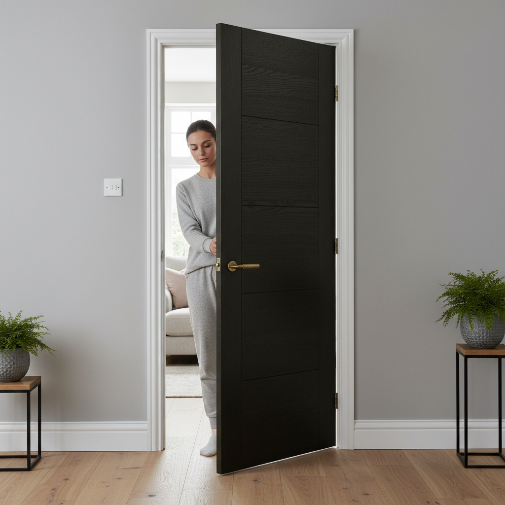 Premium Smoked Oak Internal Door - Stylish Design with Glazed and Fire Door Options