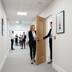 Premium 1 Panel Internal Fire Door with Engineered Construction and Real Oak Lipping, Fully Finished for Hassle-Free Installation