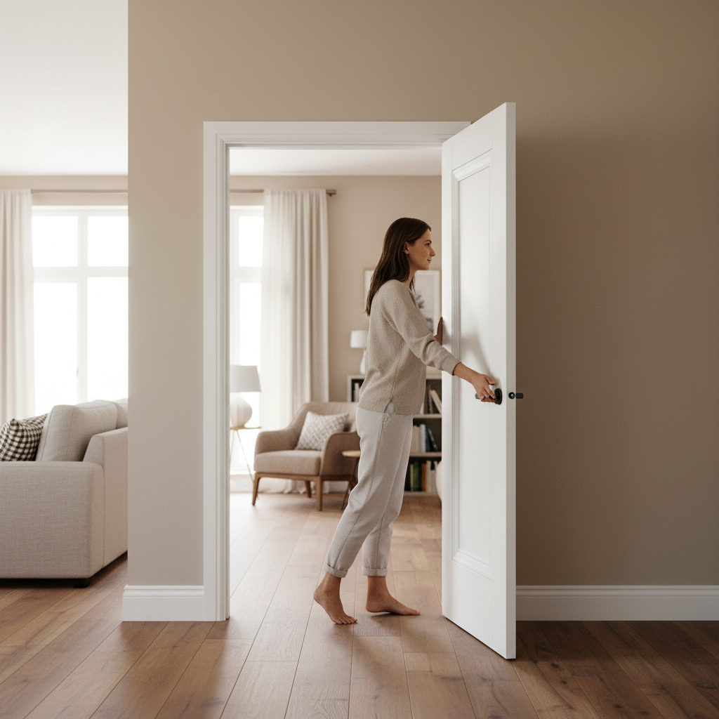 Internal White Primed Elegance Lancaster 1 Panel Pair Door Set - 35mm Thickness for Stylish Home Interiors - Image 2