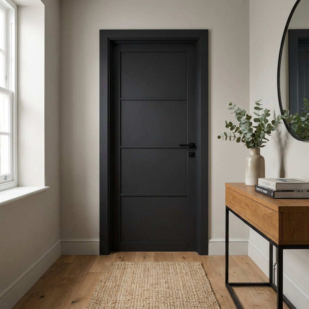 Internal Primed 4 Panel Industrial Lifestyle Door