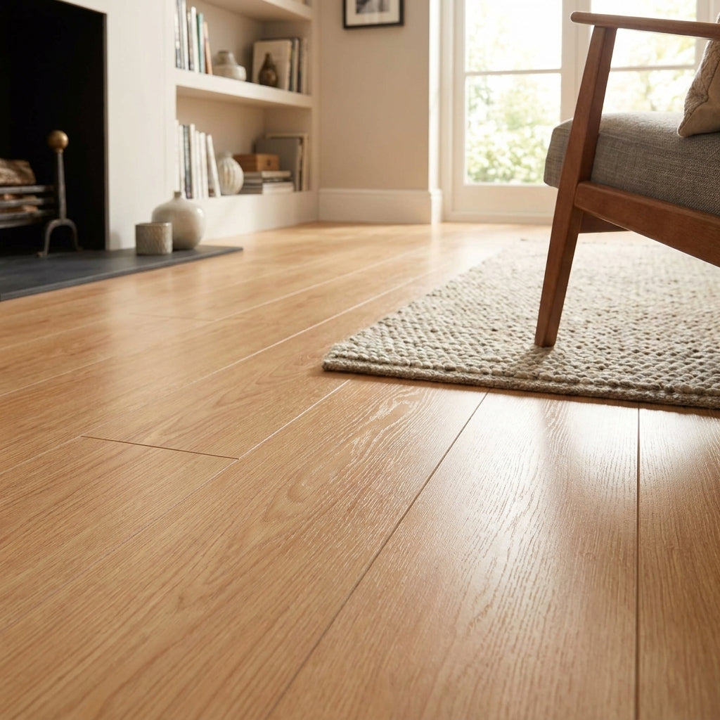Vintage Beech Water-Resistant 7mm Laminate Flooring 1305 x 205mm Flat Edge - detail view