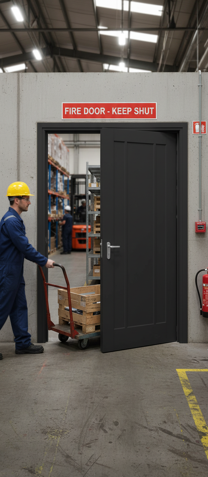 Premium Internal Fire Door with Custom Colour Options and Engineered Construction for Strength and Stability
