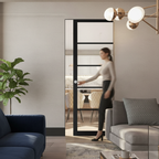 Premium Heavy Duty Clear Glazed Flush Pocket Door Set with No Bottom Track and 15-Year Guarantee