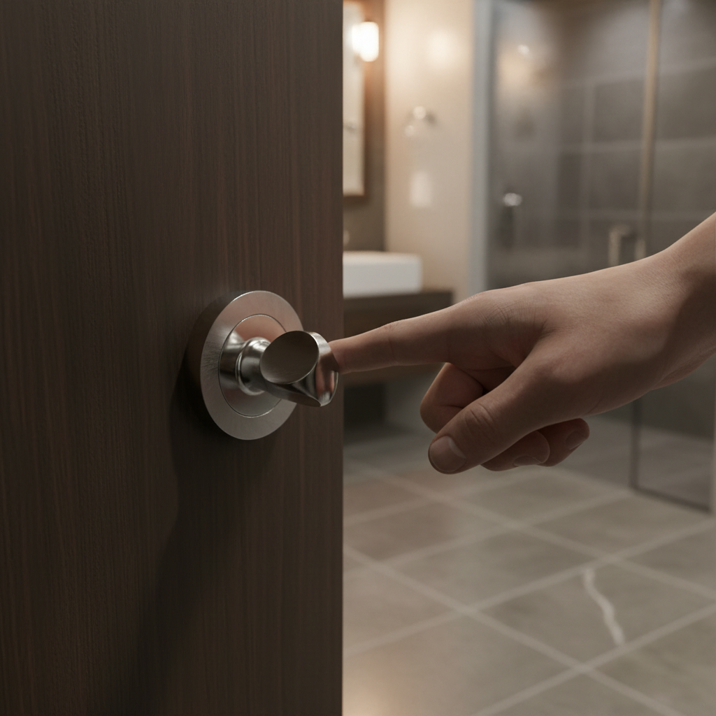 Premium Bathroom Turn and Release - Polished Chrome Finish for Stylish Internal Doors - Image 2