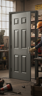 Warwick Grey External Fire Doorset