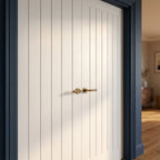 Internal White Moulded Farley Pair Door with Primed Finish - detail view