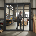 Premium 10ft Grey Aluminium Inline Sliding Doors with Multi Point Locking and Double Glazed Thermal Efficiency