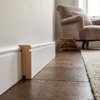 White Painted Decorative Moulding 18mm x 51mm, 2.4m Length - detail view