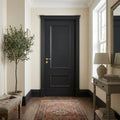 Internal 2 Panel Door Jet Black Fully Finished Mayfair Design