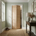 Internal Bi-Fold Open Louvre Door Set, 28mm Thick, Clear Pine