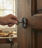 Premium Antique Floral Escutcheon - Authentic Decorative Hardware for Homes and Castles