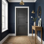 FD30 Fire Door, Internal, Fully Finished, Jet Black, Elegance Ripley Design