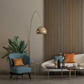 Premium Light Walnut Acoustic Slat Wall Panelling for Superior Sound Absorption and Eco-Friendly Design