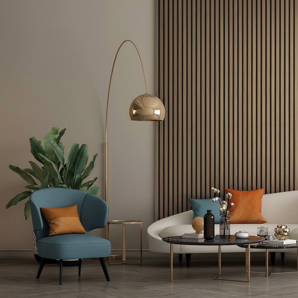 Premium Light Walnut Acoustic Slat Wall Panelling for Superior Sound Absorption and Eco-Friendly Design
