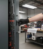 Premium Contemporary Flat T Pull Handle in Grade 304 Stainless Steel - Sleek Design for Doors and Cupboards with DDA Compliance