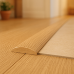 1m Laminate Adapting Door Profile in Light Oak Finish - detail view
