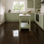 Water-Resistant High Gloss Laminate Flooring, 8mm Thick, 1220 x 193mm