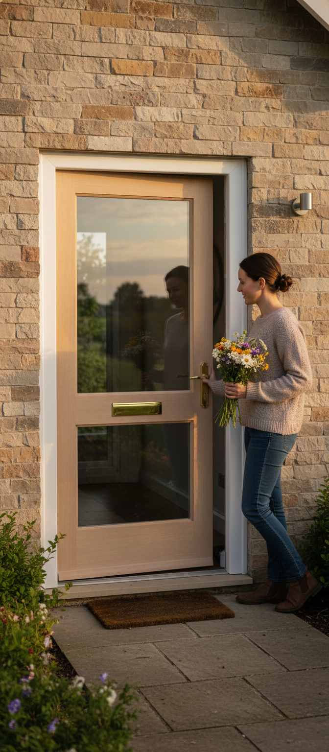 Premium Unglazed External Door with Two Panels - Ideal for Any Property Style - High-Quality Professional Grade for Industrial and Commercial Appli...