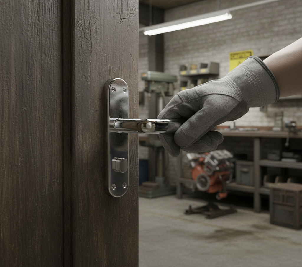 Premium Shape Lever on Backplate - Durable and Stylish Door Handle for Enhanced Security and Aesthetic Appeal