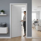 Premium Victorian White 4 Panel Fire Door - FD30 Rated, Engineered Construction, Interior Use