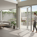 Premium 12ft Slimline Aluminium Bifold Doors with Double Glazed Low-E Glass and Thermal Efficiency