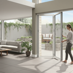 Premium 12ft Slimline Aluminium Bifold Doors with Double Glazed Low-E Glass and Thermal Efficiency