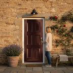 Premium Custom Made Colonial 6 Panel External Door with Solid Hardwood Construction and RAL Colour Options