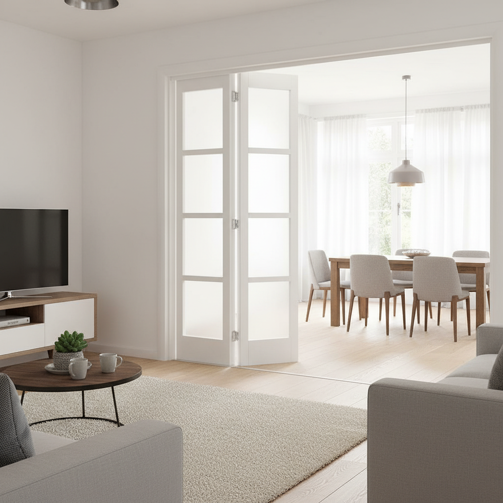 Premium Custom Made 4 Panel Bifold Door - Perfect for Space-Saving Solutions in Homes