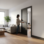 Premium 3 Panel Pocket Door Set with Galvanised Steel Frame and Fully Finished 35mm Thick Door for Modern Interiors